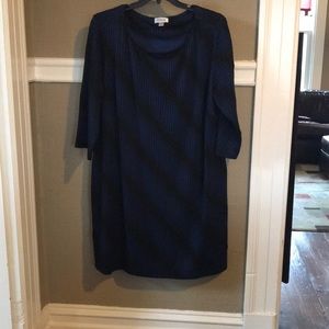 Cute black & blue sweater dress